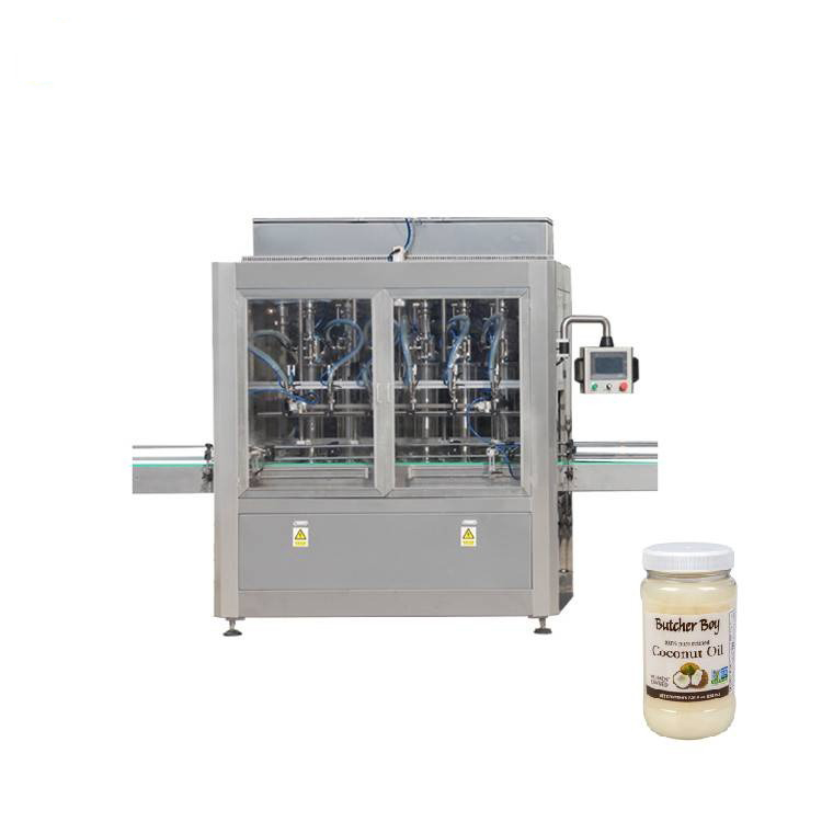 PLC 제어 8 노즐 유리 잼 항아리 충전 기계